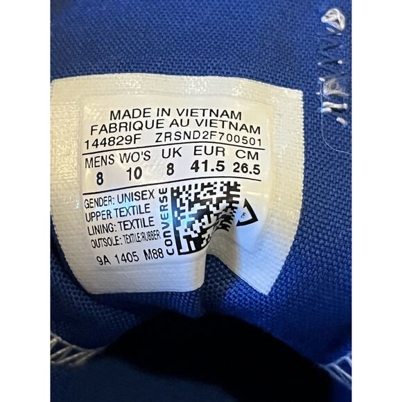 Converse Chuck Taylor All Stars & Stripes Sneakers Mens 8 Womens 10 4th Of July - Picture 12 of 12